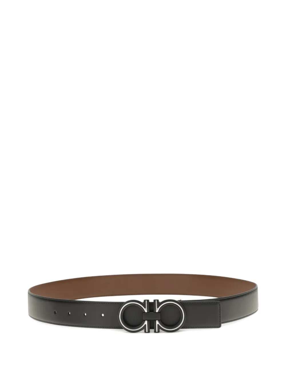 Ferragamo Gancini reversible belt - Nero