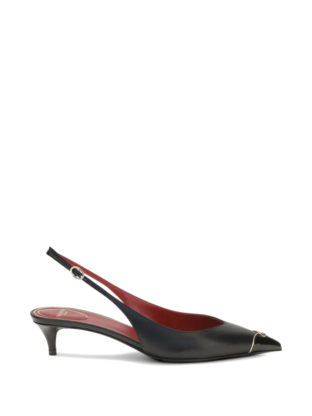 Valentino Garavani VLogo Signature slingback pums Zwart