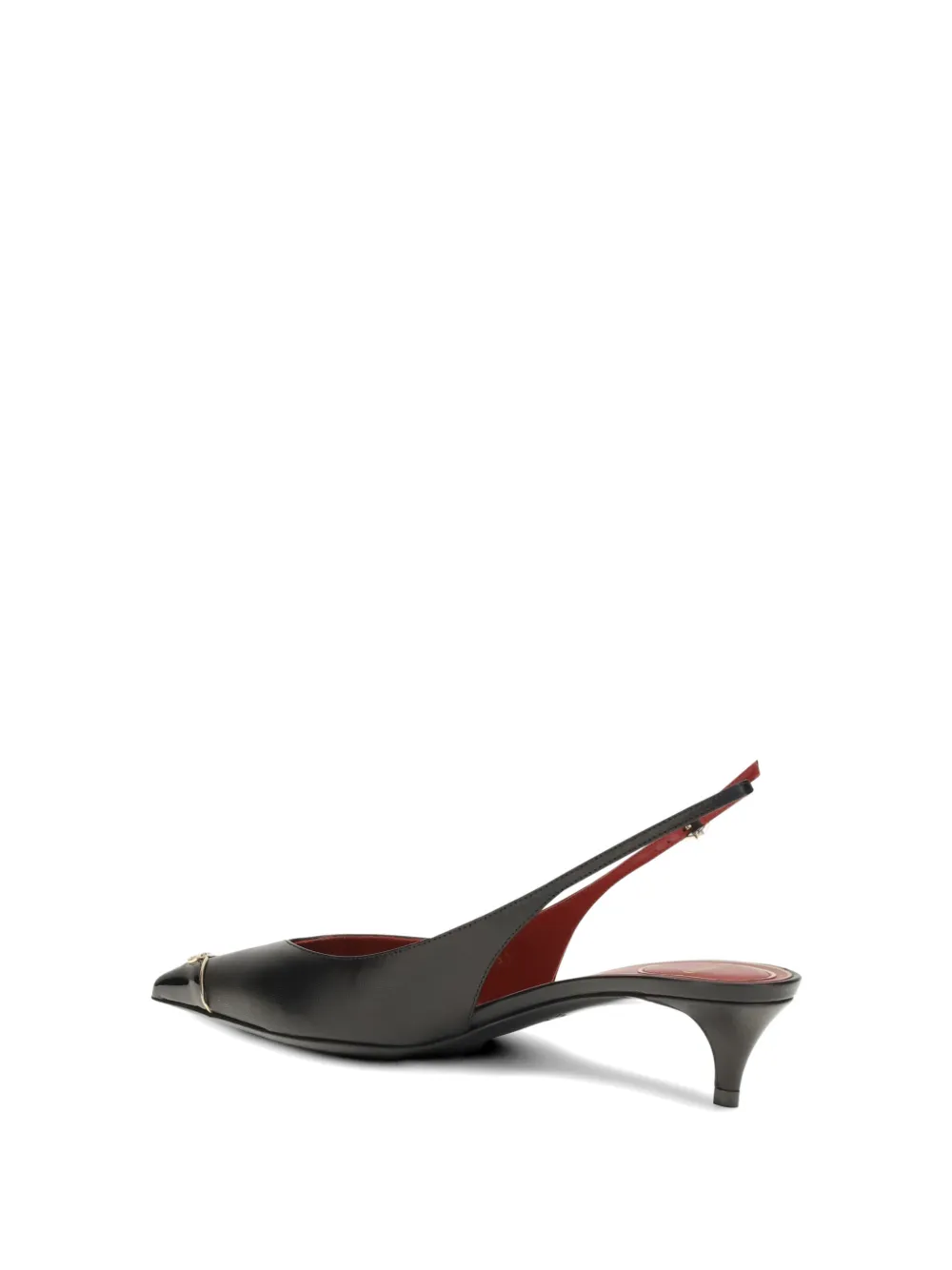 Valentino Garavani VLogo Signature slingback pums Zwart