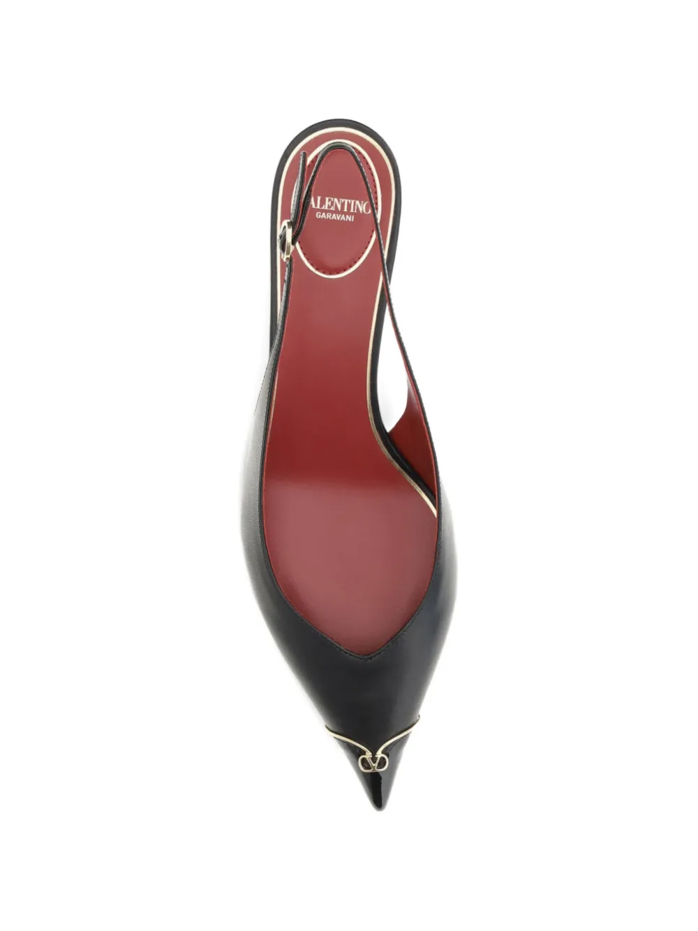 Valentino Garavani VLogo Signature slingback pums Zwart