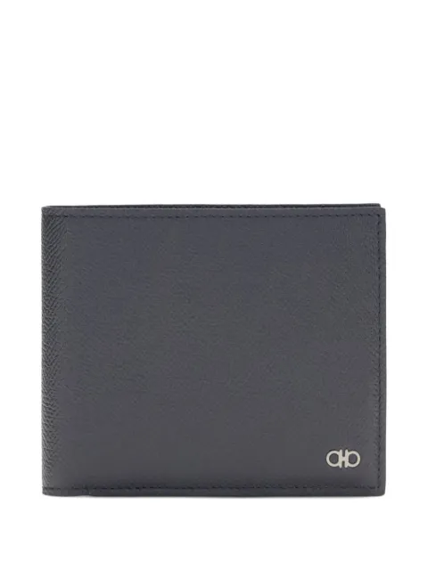 Ferragamo Gancini pebbled leather wallet