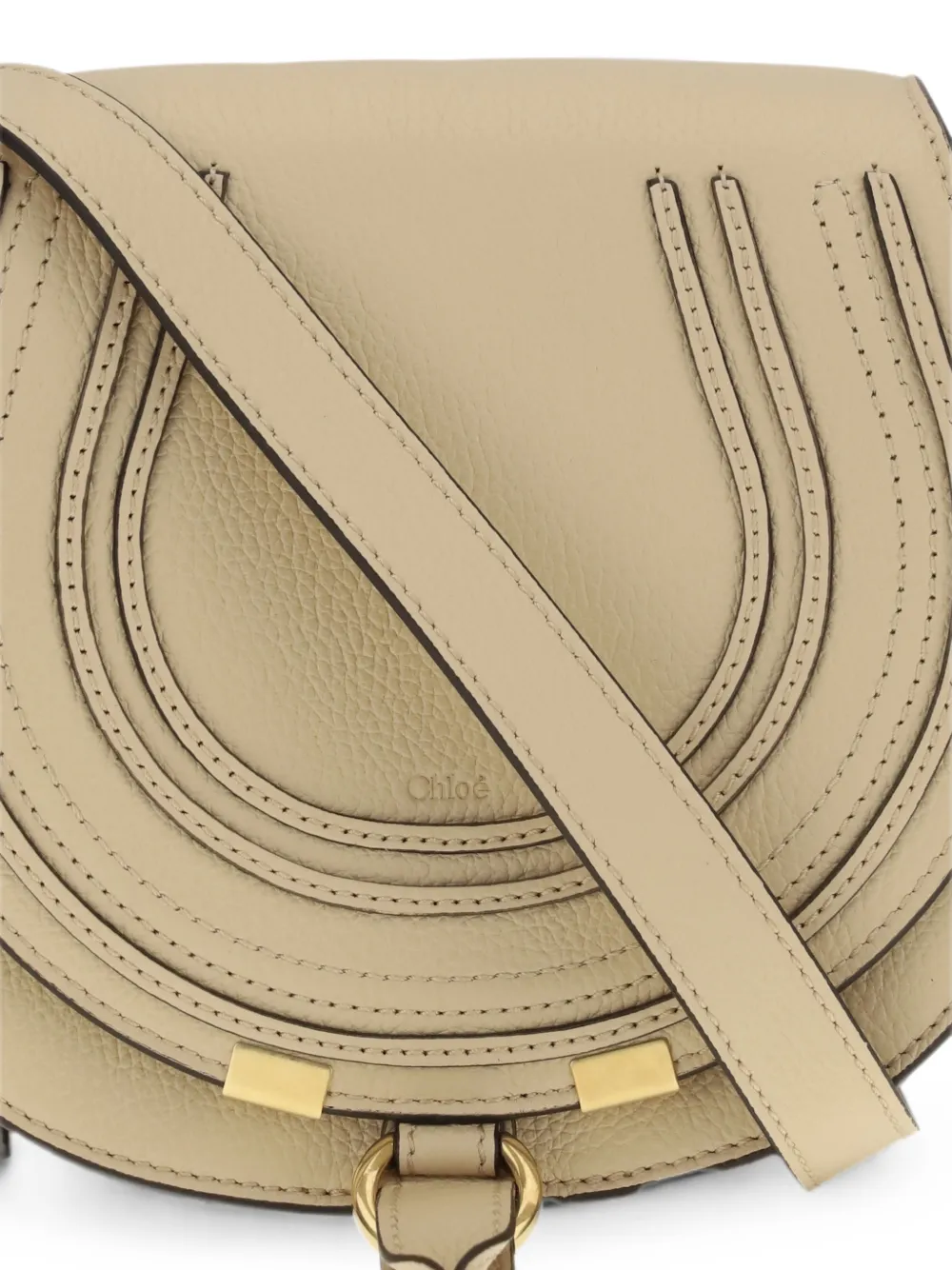 Chloé Marcie Saddle Bag in Neutrals, view 4