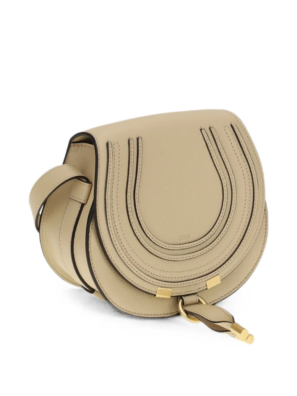 Chloé Marcie Saddle Bag in Neutrals, view 3