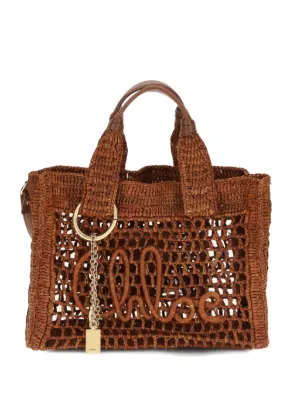 Chloé ラフィア ハンドバッグ | ニュートラル | FARFETCH JP