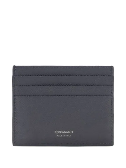 Ferragamo Gancini Kartenetui aus strukturiertem Leder