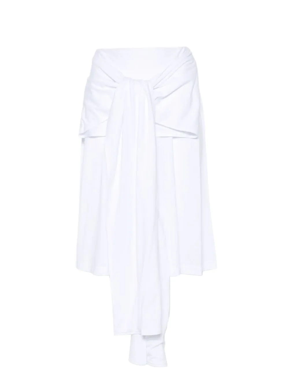 TOTEME wrap-waist pleated shorts - Bianco