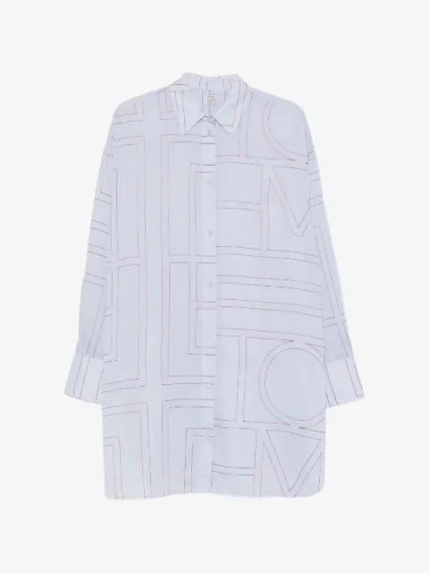 TOTEME embroidered oversized shirt