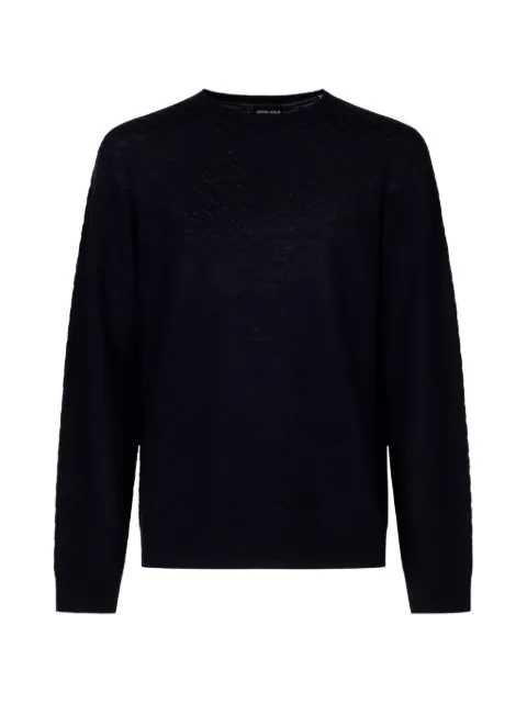 Giorgio Armani diamond-knit sweater