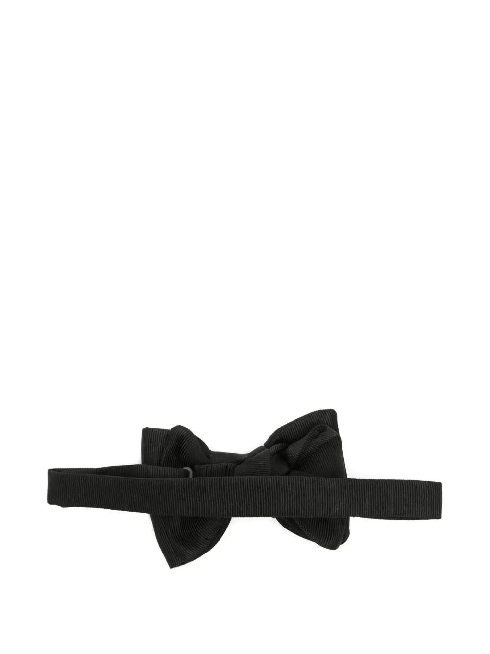 TOM FORD Ribgebreide vlinderdas Zwart