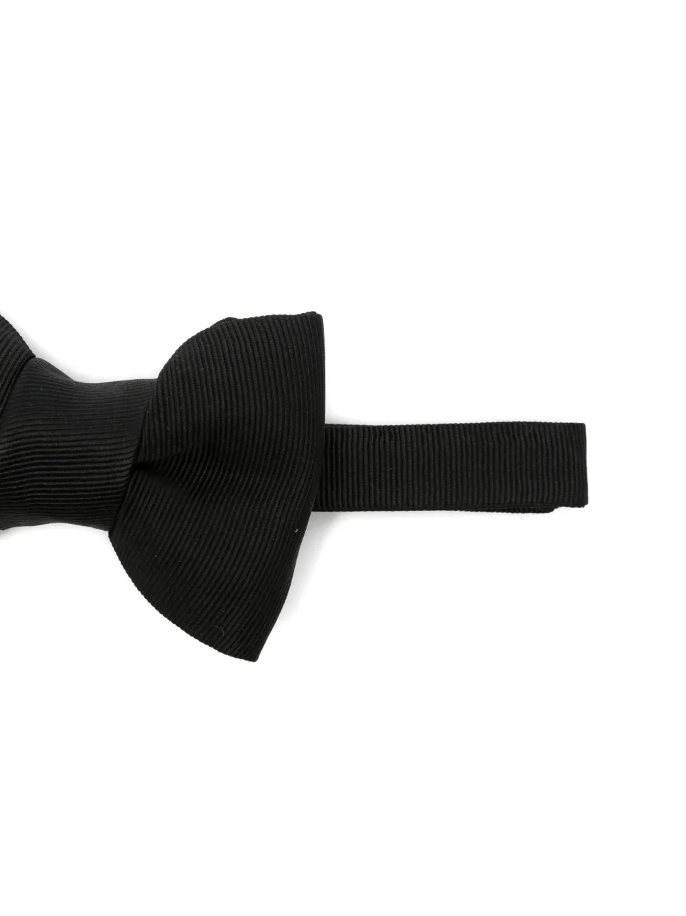 TOM FORD Ribgebreide vlinderdas Zwart