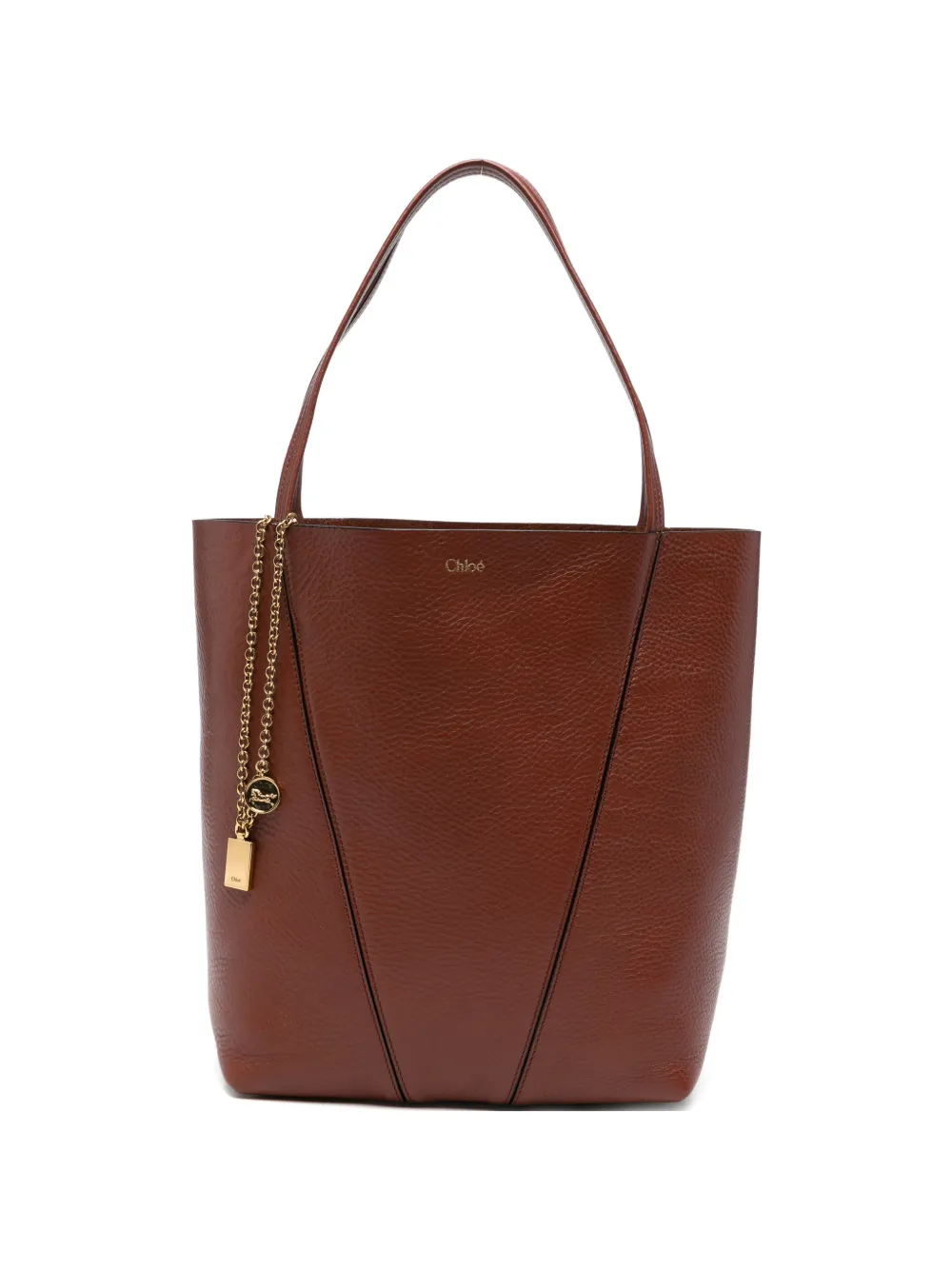 Chloé leather tote bag - Brown