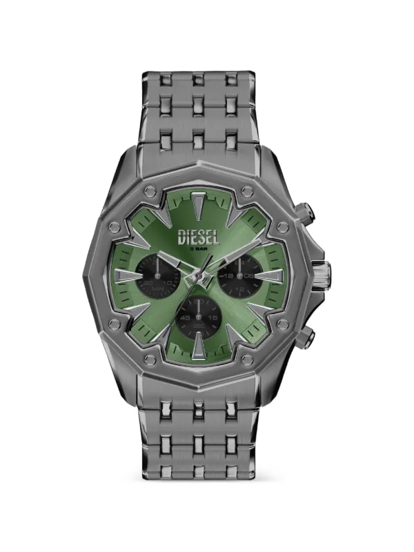 Diesel Stinger クロノグラフ 46mm 腕時計 | グリーン | FARFETCH JP