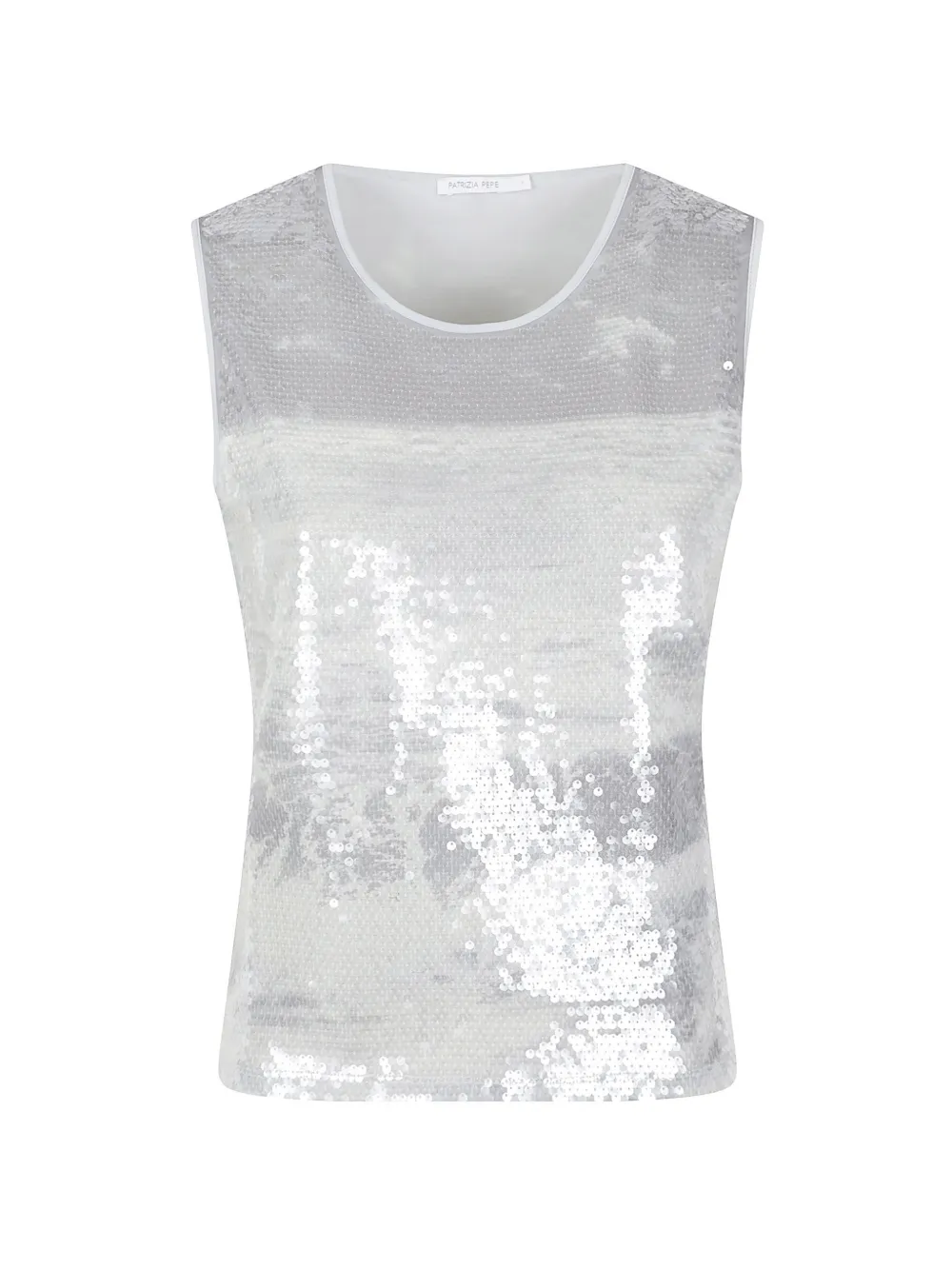 Patrizia Pepe sequin-embellished tank top - Bianco