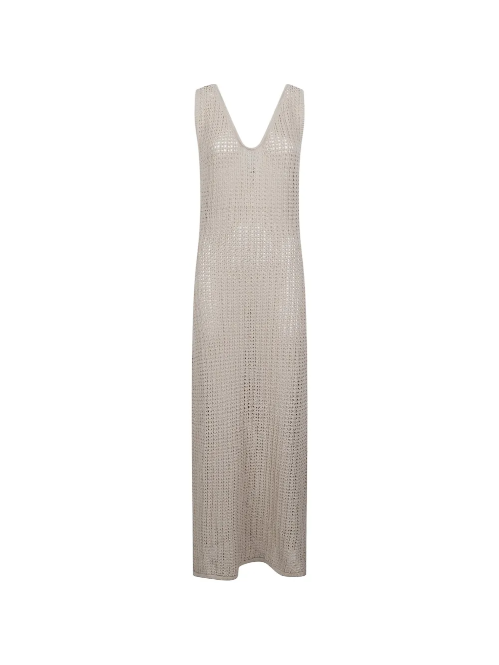 HINNOMINATE open-knit sleeveless dress - Toni neutri