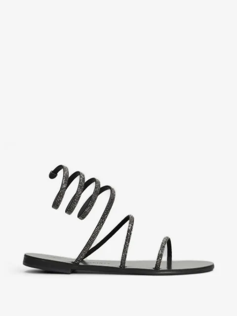 Nicolas Lainas sandalias Paros con apliques de cristal
