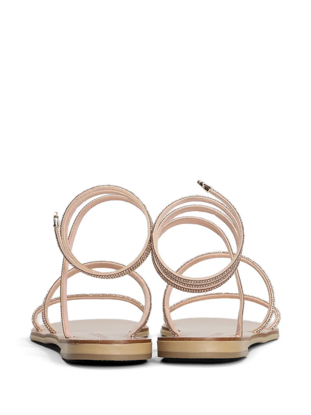 Nicolas Lainas Sandalen verfraaid met kristal Beige