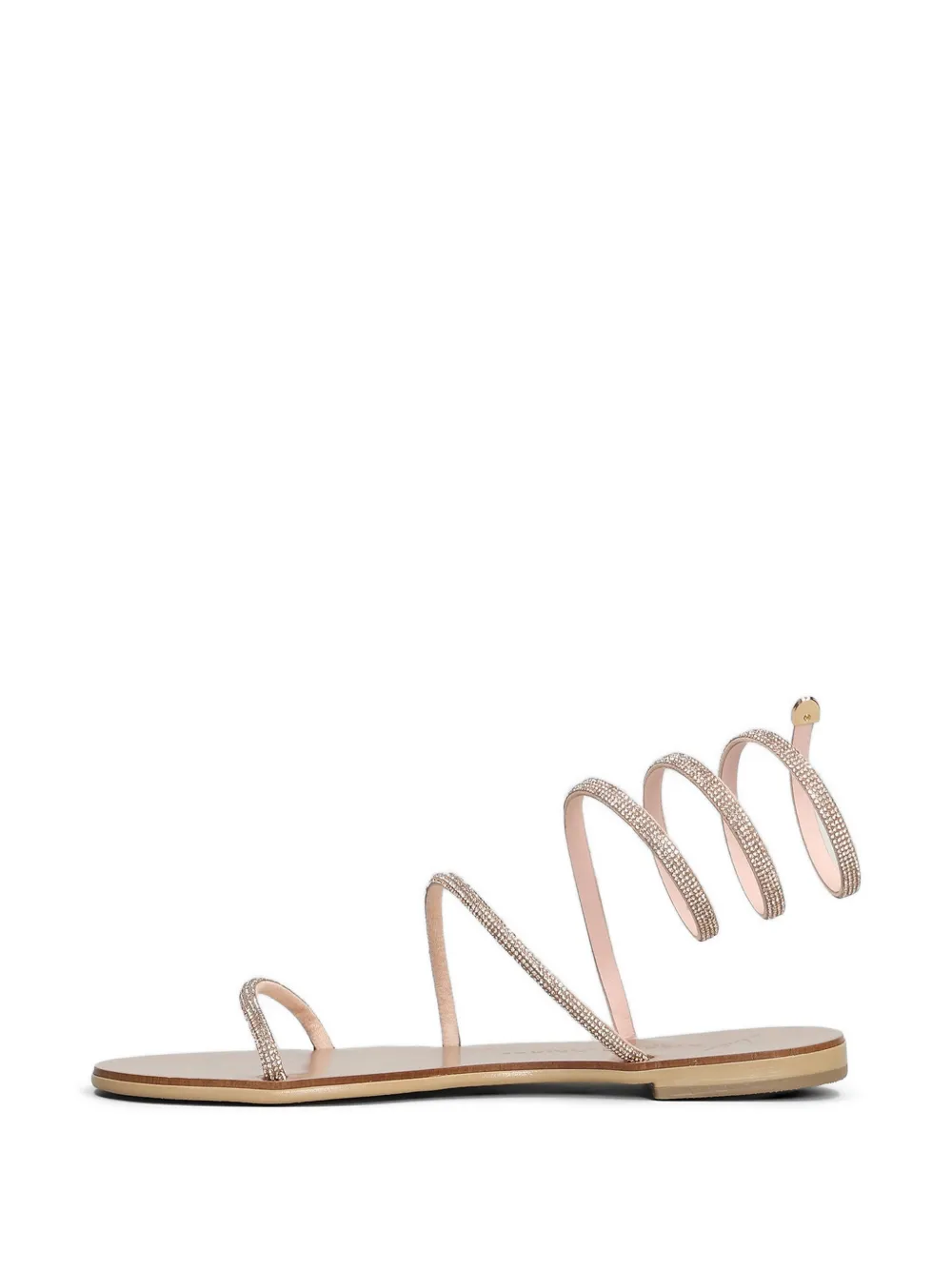 Nicolas Lainas Sandalen verfraaid met kristal Beige