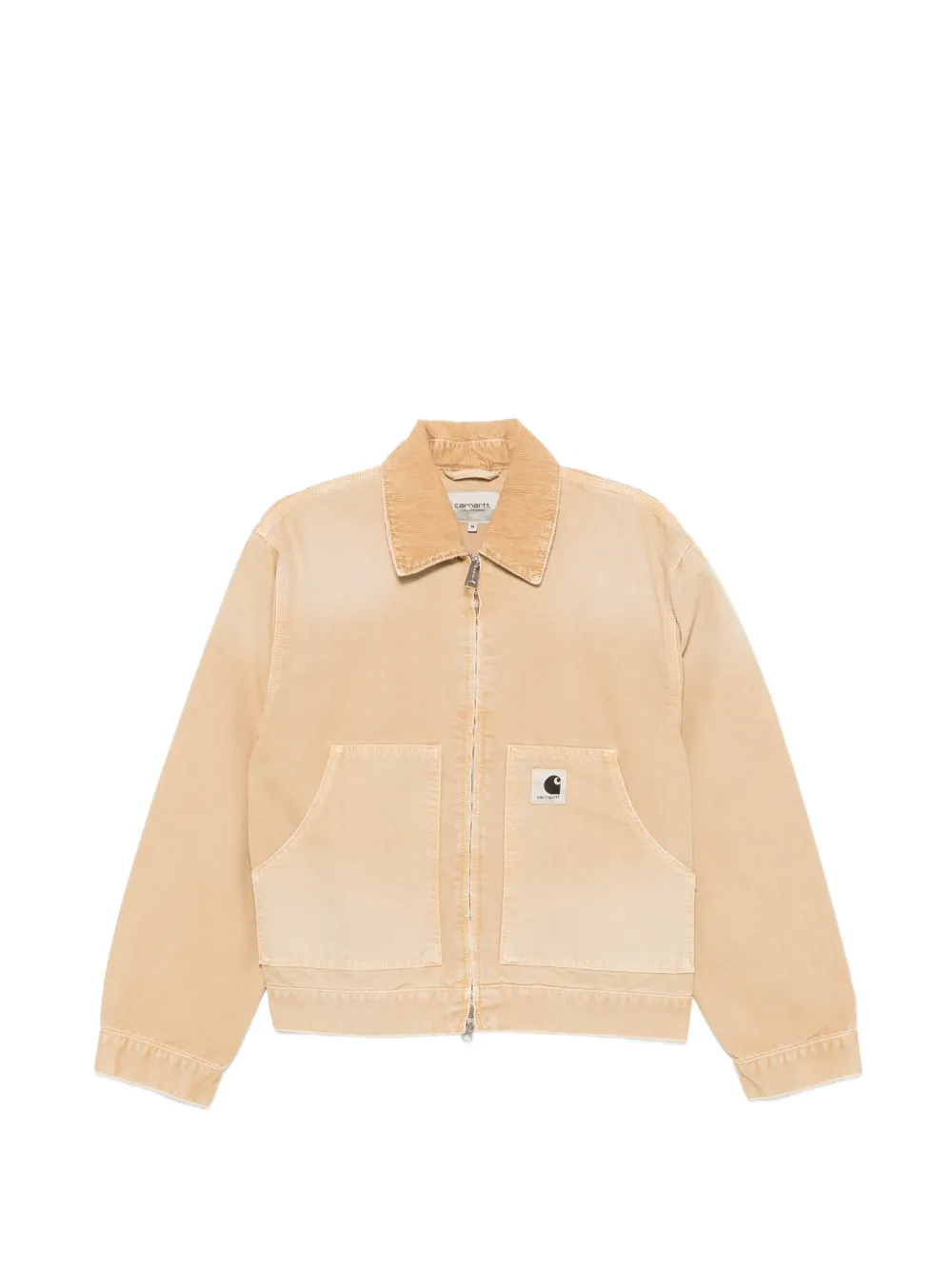 Carhartt WIP Arcan logo-patch zip-up cotton jacket - Braun