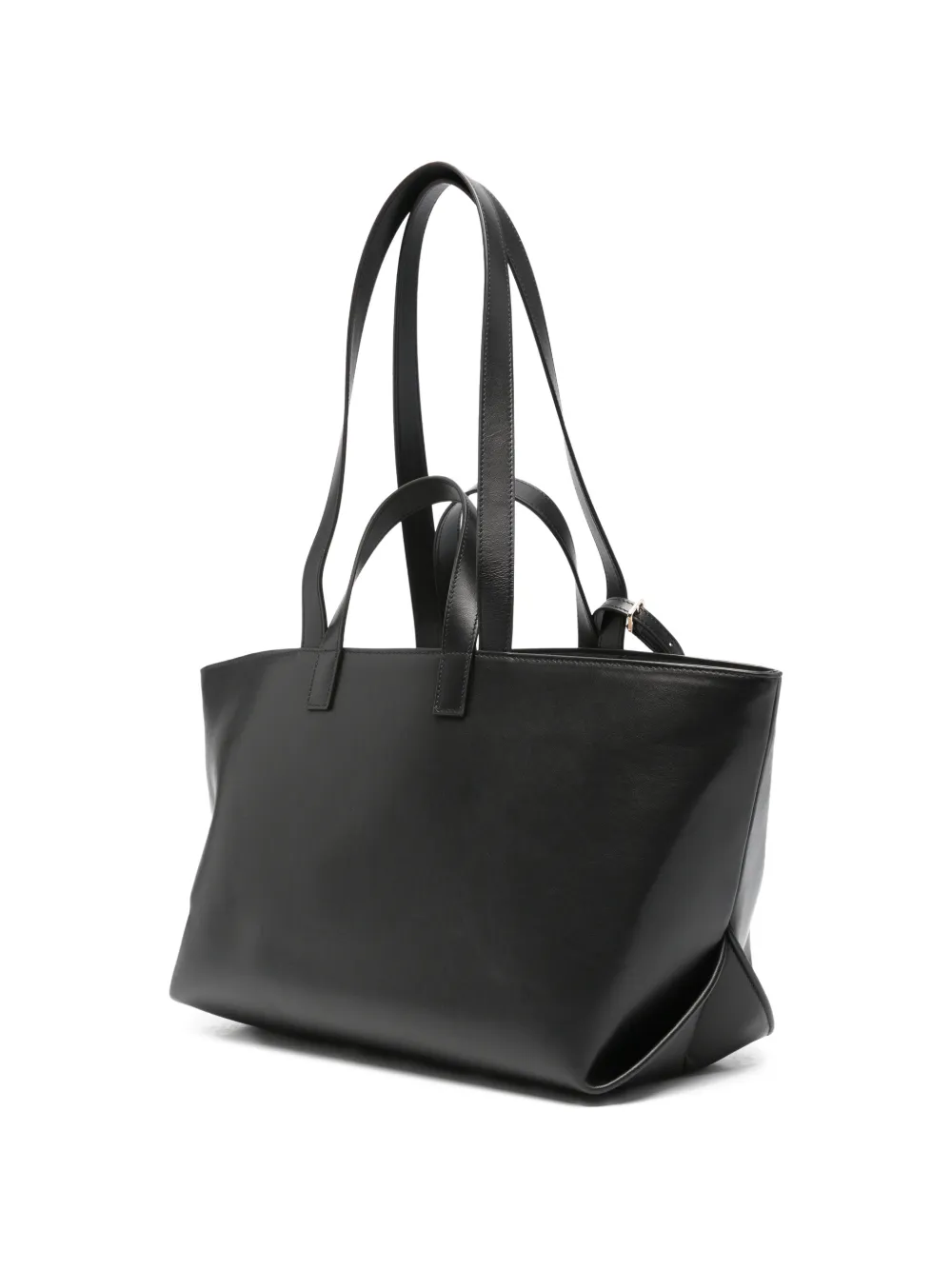 A.P.C. Le Drummer leren shopper met logoprint Zwart