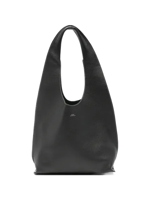 A.P.C. Le Neige grainy-leather shoulder bag