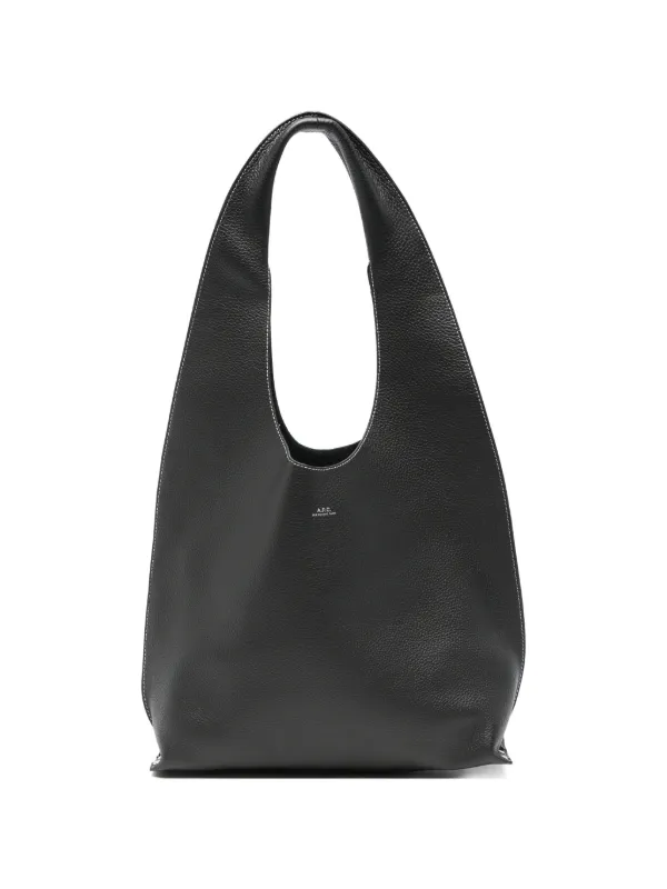 A.P.C. Le Neige レザーショルダーバッグ | ブラック | FARFETCH JP