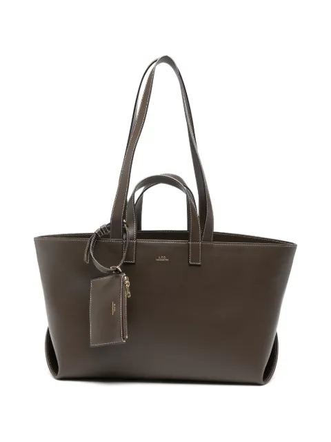 A.P.C. tote con costuras en contraste