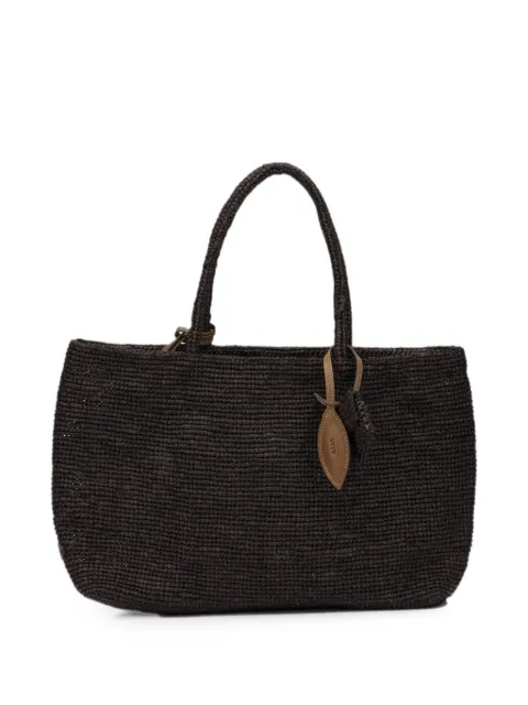 AFAR medium Alma raffia tote bag