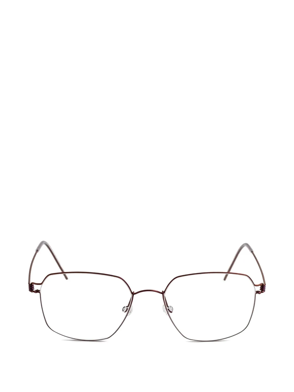Lindberg Daniela Geometric-frame Glasses In Brown