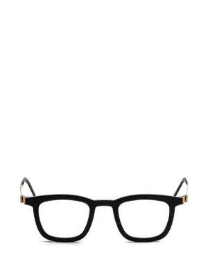 Lindberg ラウンドメガネフレーム | ブラック | FARFETCH JP