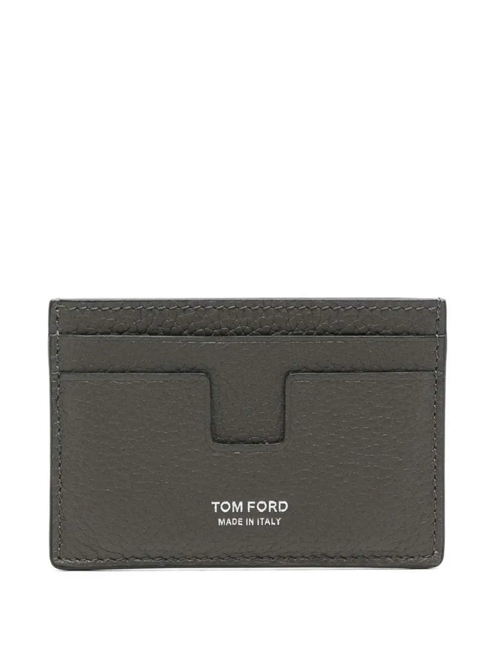 Tom Ford Leather Wallet In Gray