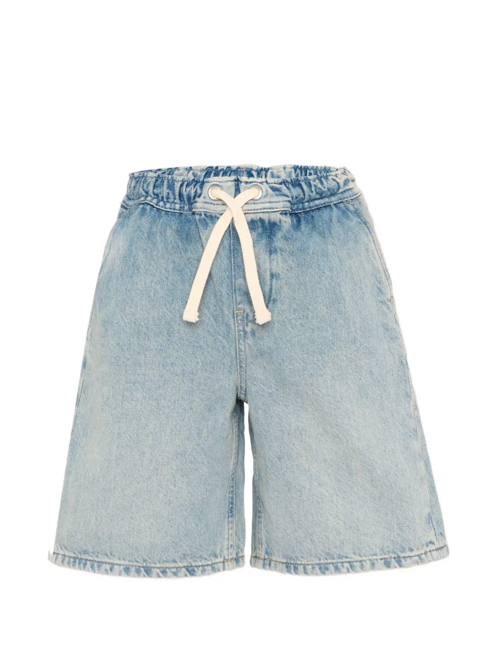 Calvin Klein Kids drawstring denim shorts - Blau