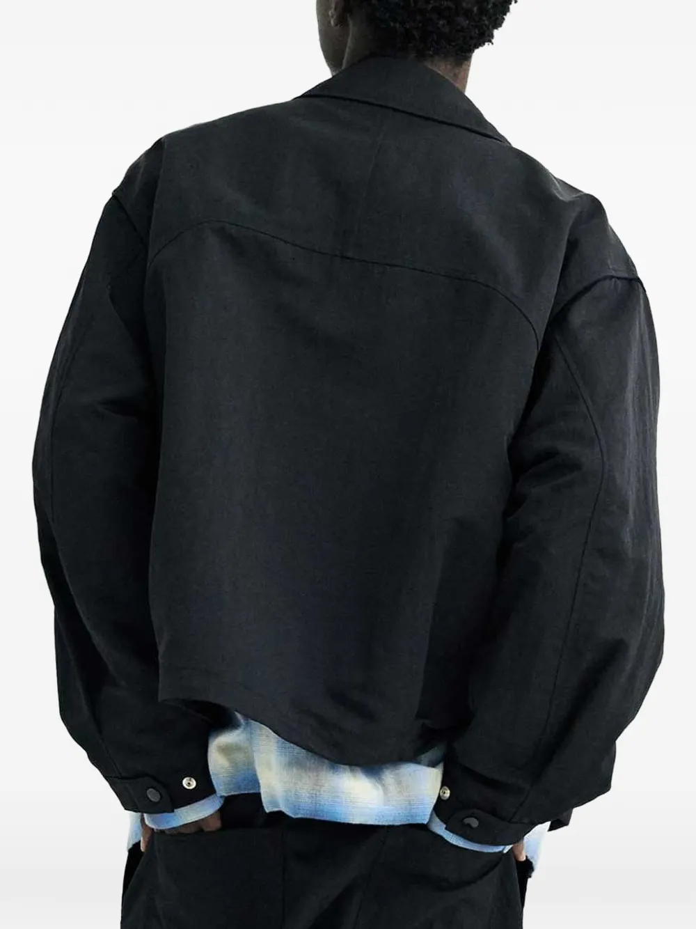  Solid Homme Zip-up Jacket - Noir 