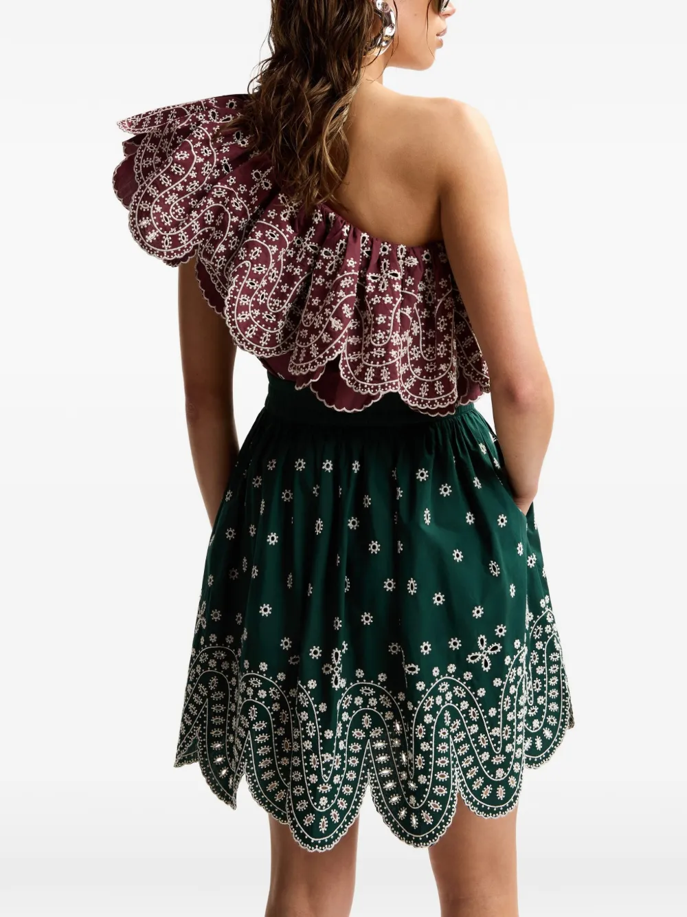 Essentiel Antwerp Asymmetrische blouse Rood