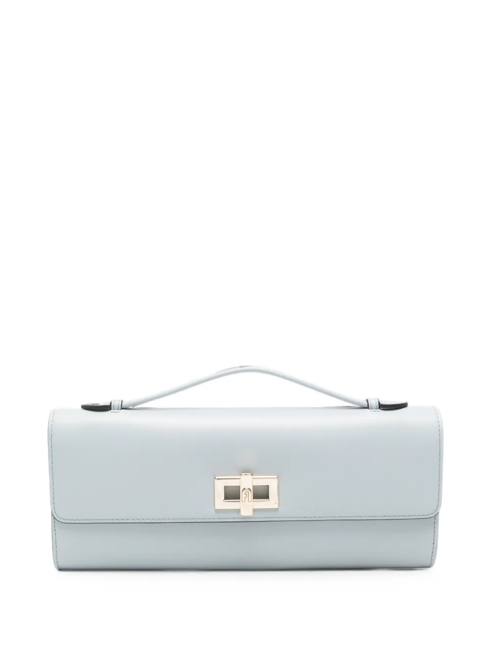 Furla twist-lock leather clutch bag - Blu