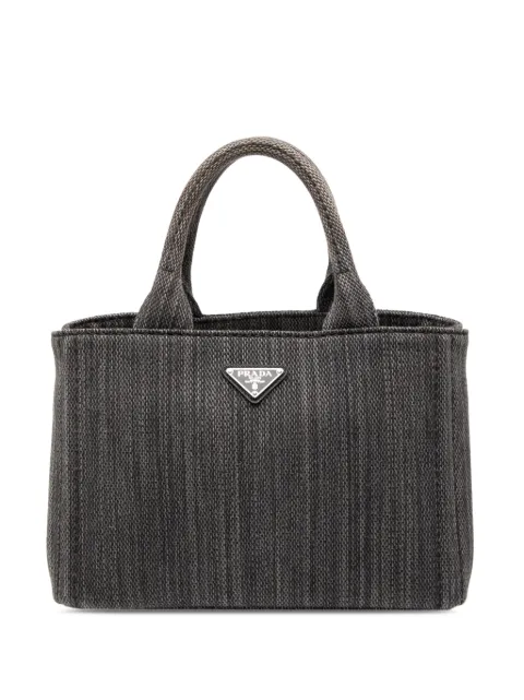 Prada Pre-Owned 2013-2026 Small Canvas Canapa satchel