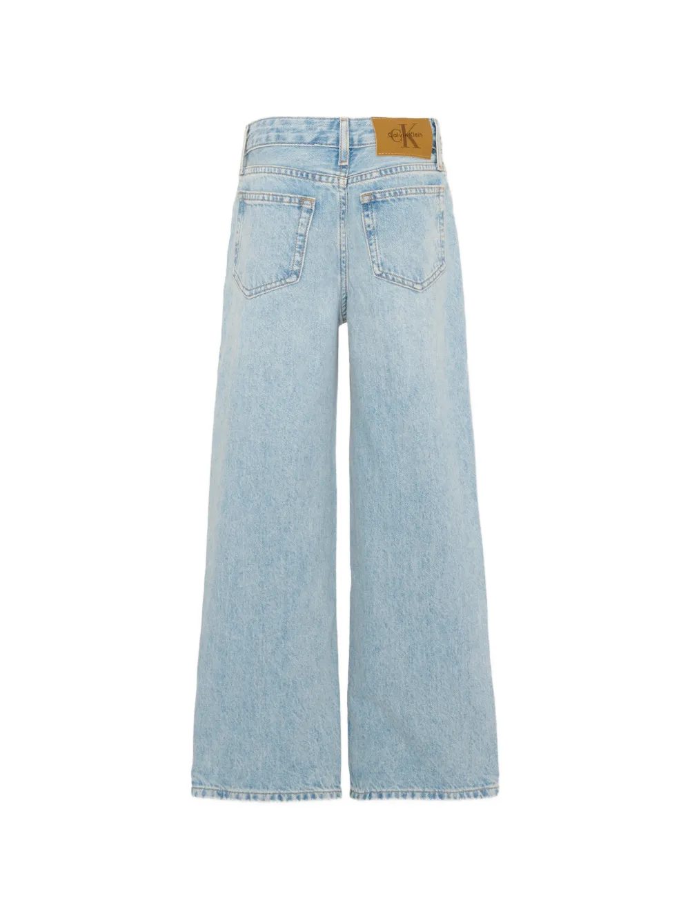 Calvin Klein Kids Skater jeans met wijde pijpen Blauw
