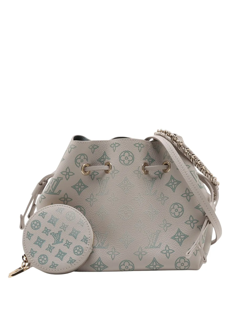 Louis Vuitton Pre-Owned 2021-2026 Monogram Mahina Flight Mode Bella bucket bag - Grigio