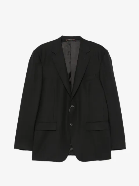 Canali single-breasted notched-lapels blazer