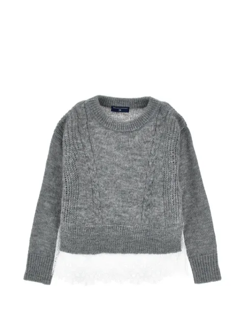 Ermanno Scervino Junior cable-knit sweater