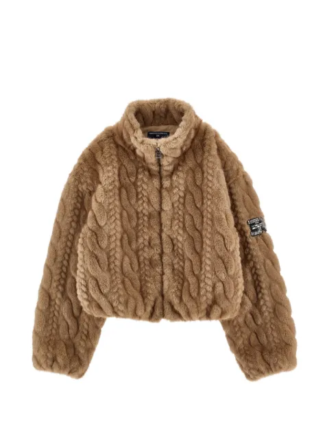Ermanno Scervino Junior cable-knit jacket