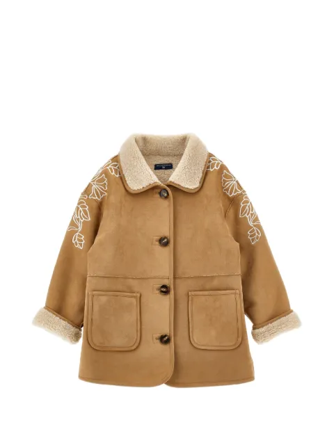 Ermanno Scervino Junior chamarra con bordado floral