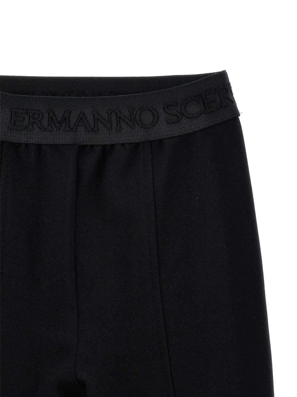 Ermanno Scervino Junior Legging met logoband Zwart