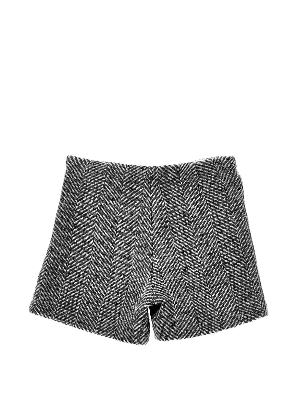 Ermanno Scervino Junior Shorts met visgraat patroon Zwart