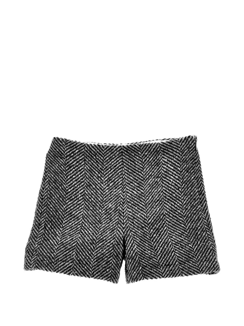 Ermanno Scervino Junior herringbone-pattern shorts - Nero