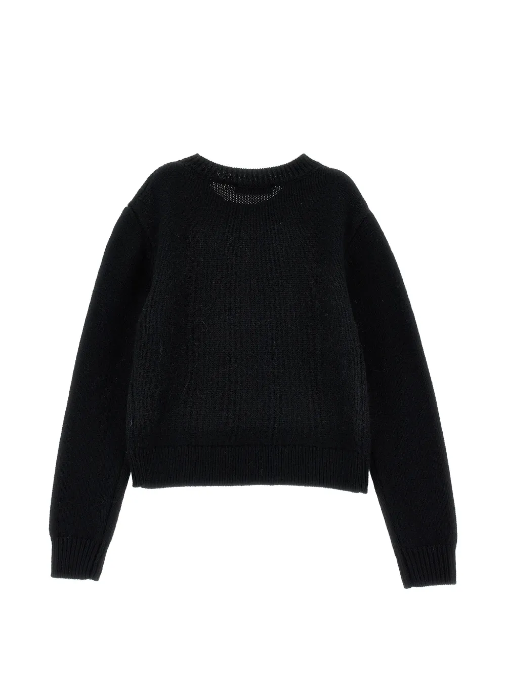 Ermanno Scervino Junior Sweater verfraaid met kristallen en logopatch Zwart