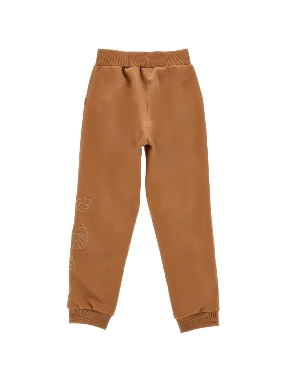 Ermanno Scervino Junior Trainingsbroek met geborduurde bloemen Bruin