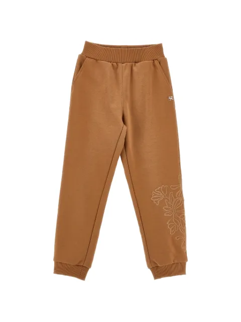 Ermanno Scervino Junior floral-embroidered track pants