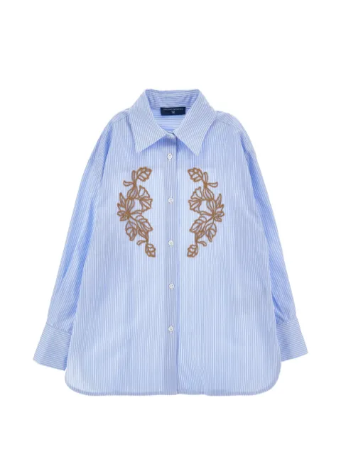 Ermanno Scervino Junior embroidered striped shirt
