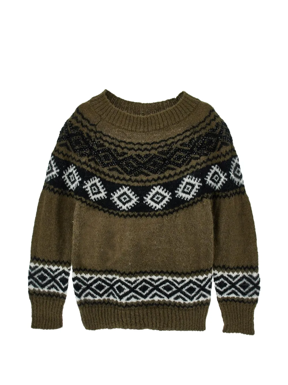 Ermanno Scervino Junior Maglione con perline - Verde