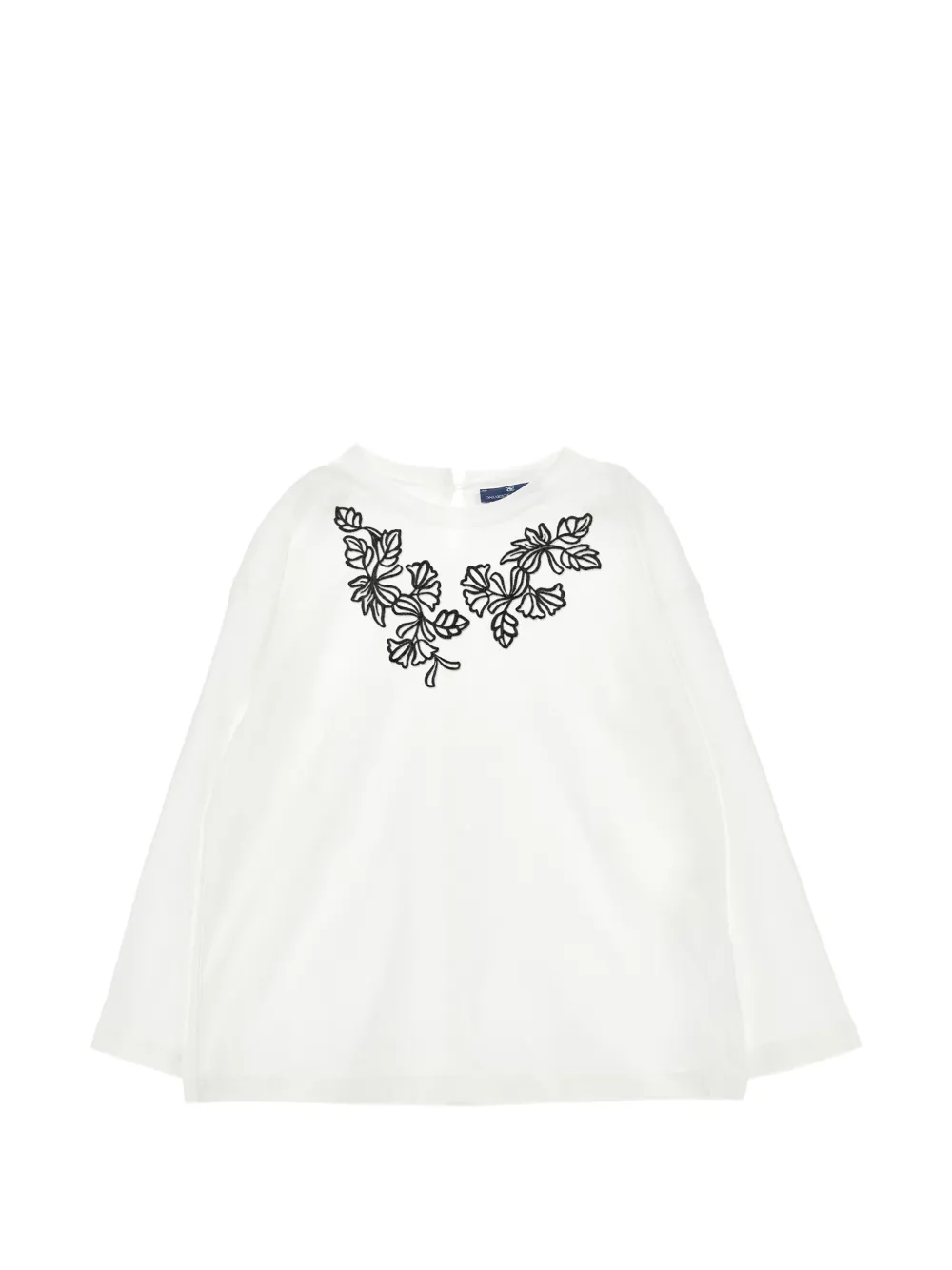 Er no Scervino Junior T-shirt met borduurwerk Wit